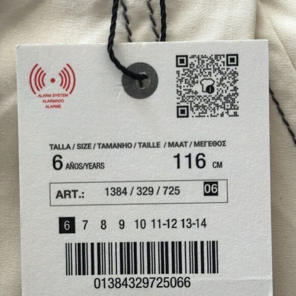 ZARA Kids | Butter | TOPSTITCHED POPLIN PANTS - Picture 6 of 8